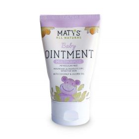 Maty's All Natural Baby Diaper Rash Ointment, Petroleum-Free, 3.75 Oz Tube